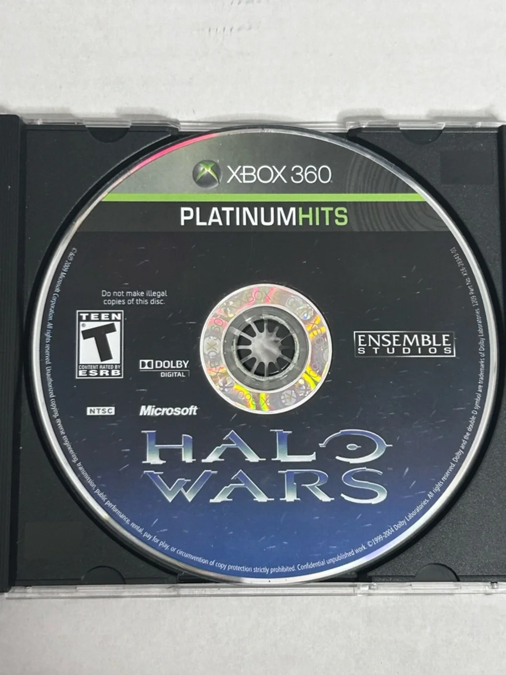 Halo Wars Platinum Hits Microsoft Xbox 360 - Disc Only - Tested & Working